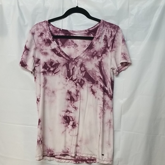 American Eagle Outfitters Tops - American Eagle Burgundy Tie-Dyed Top